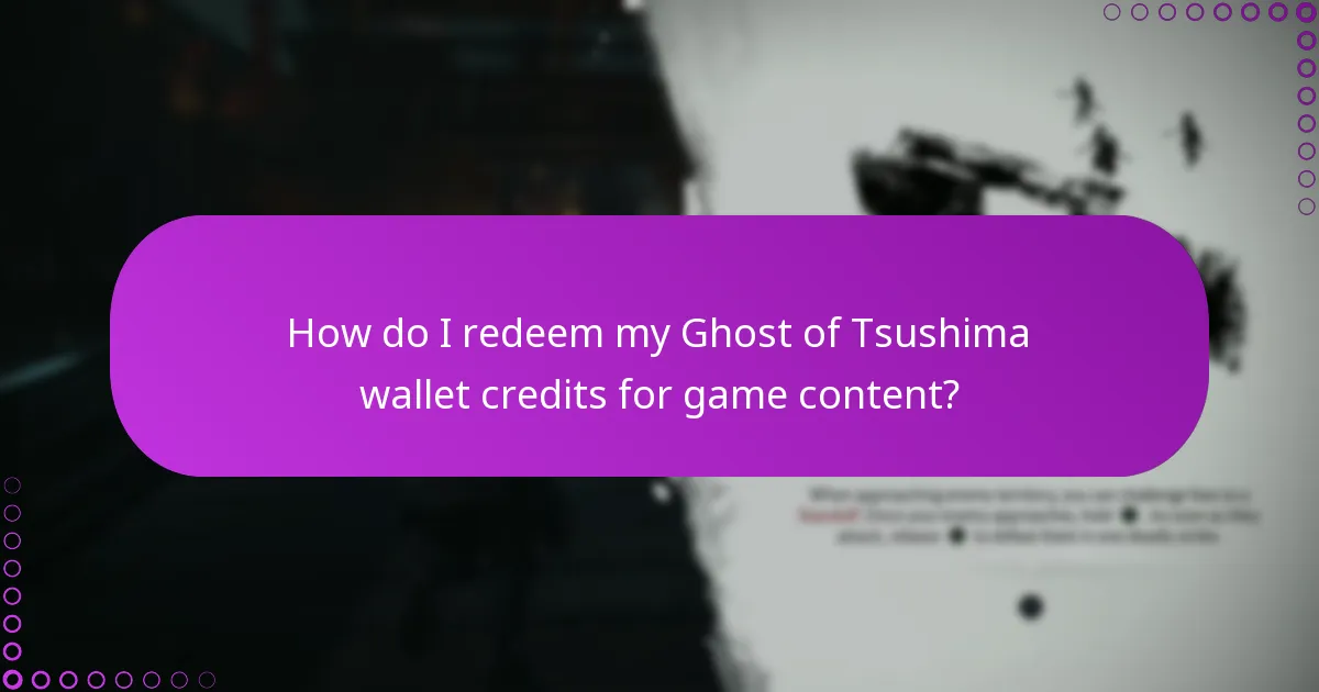 How can I check my wallet balance for Ghost of Tsushima?